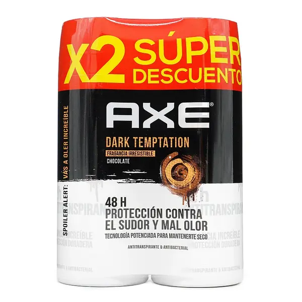 Desodorante Axe Seco Spray Dark Temptation 152 ml x2