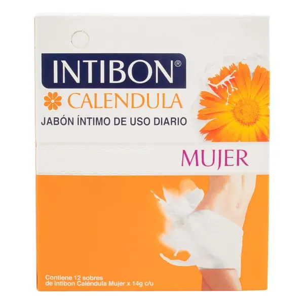 Jabón Íntimo Intibón Mujer Caléndula 12 sobres
