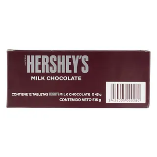 Chocolatina Hershey’s Milk 43 g x12 unidades