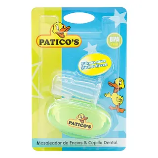 Masajeador de encías y cepillo dental Paticos