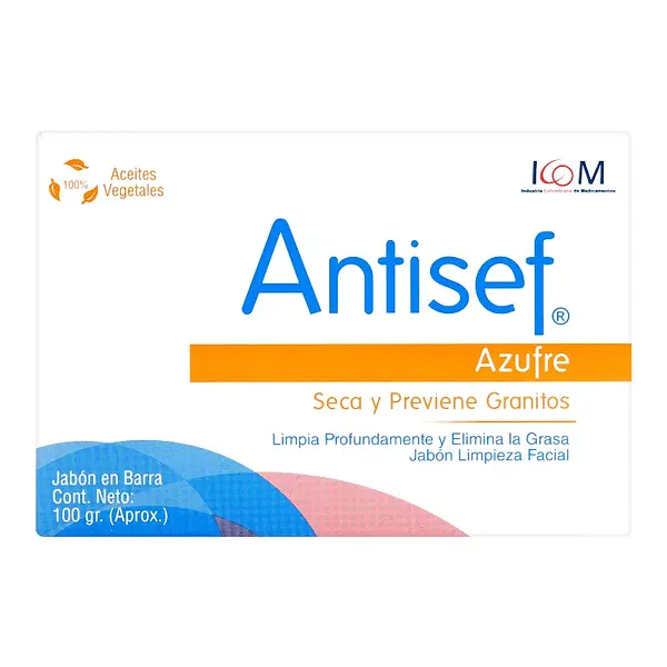 Jabón Antisef Antiacné Azufre 100 g Icom