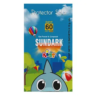 Bloqueador Sundark Kids 12 sobres x10 g