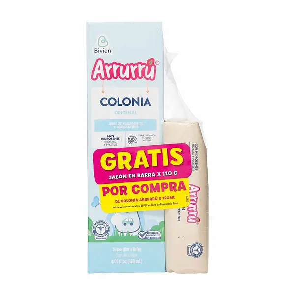Colonia Arrurrú Azul 120 ml + Jabón