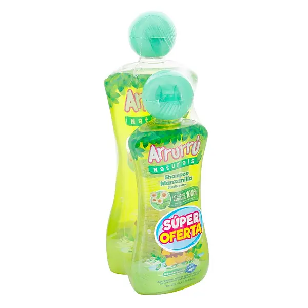 Champú Arrurrú Natural Manzanilla 400 ml + 220 ml