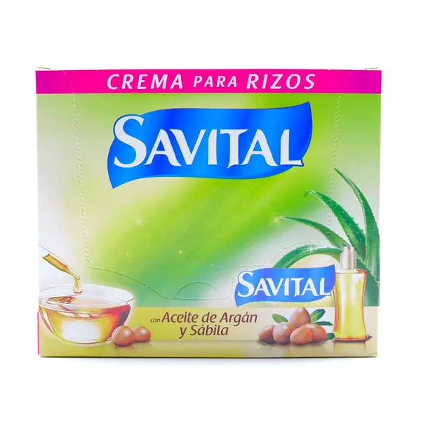 Crema para Peinar Savital Aceite de Argán 20 sobres