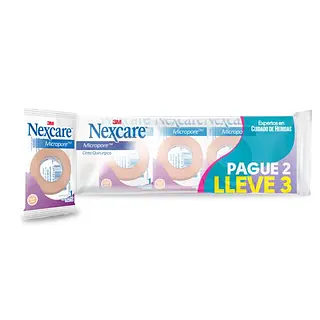 Micropore Piel 1/2 pulgada pack