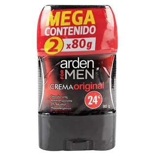 Pack 2 Desodorantes Arden For Men Original Barra Crema 80 g