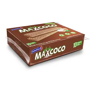 Galleta Max Coco Wafer Paquete x10