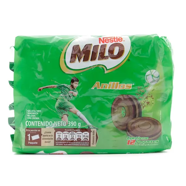 Galletas Milo Anillos x12 unidades