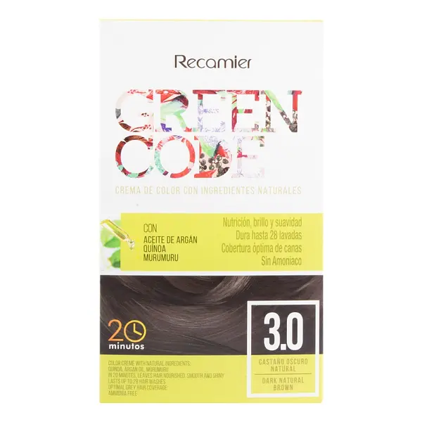 Tinte Green Code Kit 3.0 Castaño Oscuro Natural