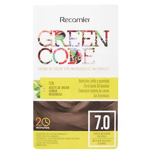 Tinte Green Code Kit 7.0 Rubio Mediano Natural