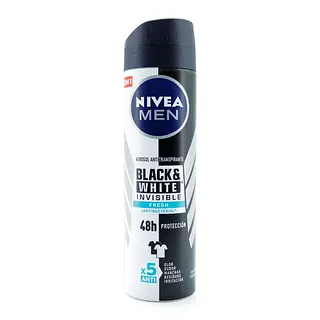 Desodorante Nivea Spray Black & White Fresh 150 ml Hombre