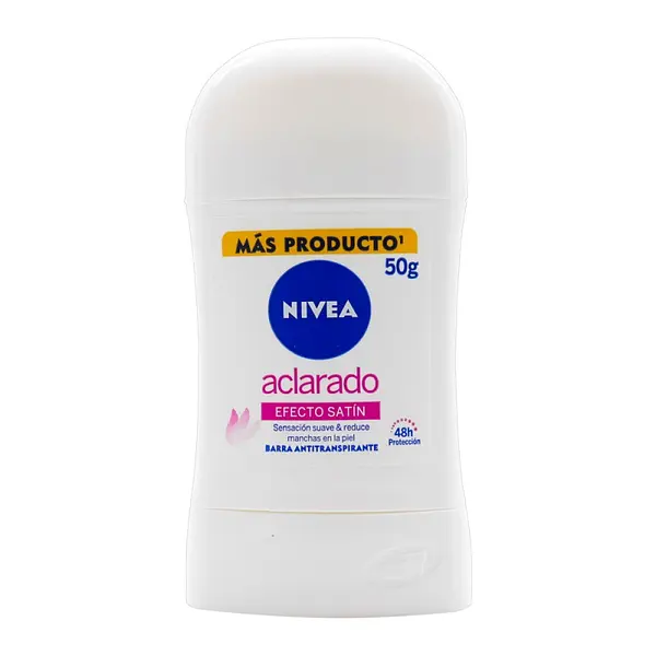 Desodorante Nivea barra tono natural efecto satín 50 g mujer
