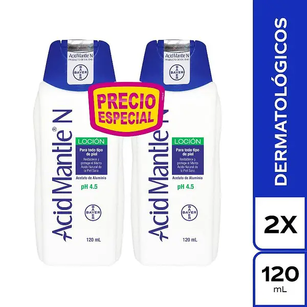 Acid Mantle N Loción 120 ml x2