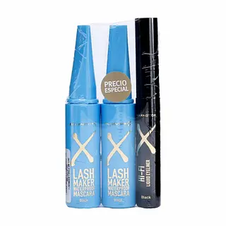 Pestañina Lash Maker Negra + Delineador Negro