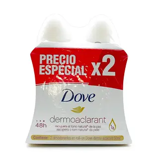 Desodorante Dove Roll-On Tono Uniforme Caléndula 50 ml x2