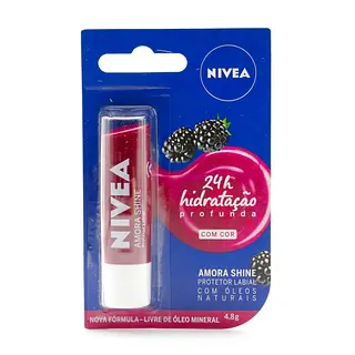 Protector Labial Nivea Blackberry Shine Mora