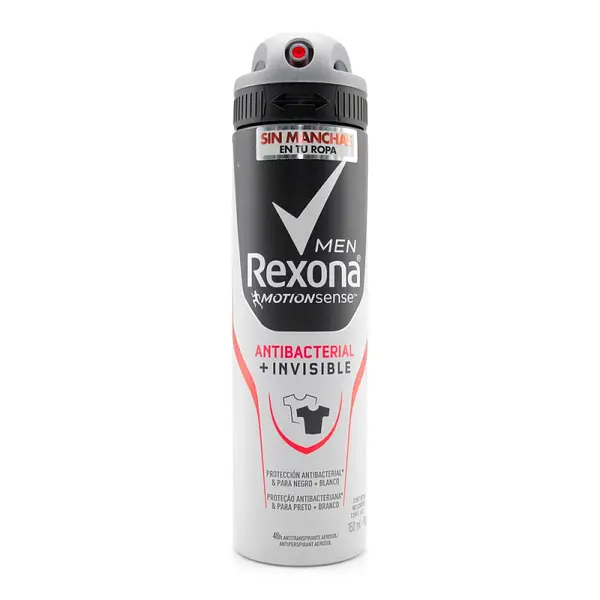 Desodorante Rexona Men Spray Antibacterial + Invisible 150 ml