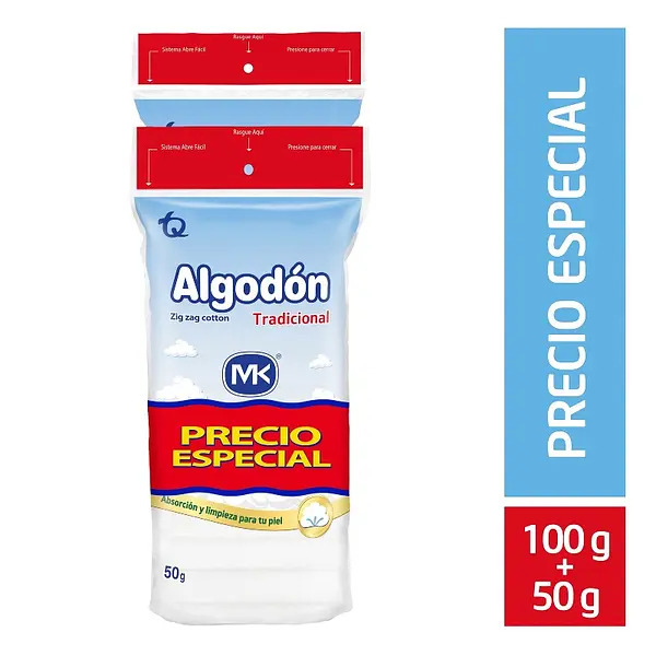 Algodón Zig Zag MK 100 g promo