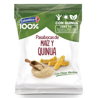 Pasabocas de Maíz y Quinua 40 g