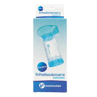 Inhalo Cámara Pediátrica Azul