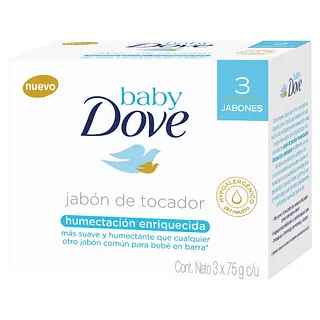 Jabones Dove Baby Humectación Enriquecida 75 g x3