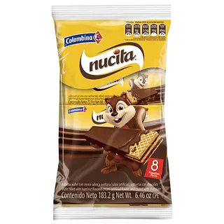 Galletas Nucita Wafer 8 und