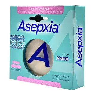 Polvo Compacto Asepxia BB Claro Mate