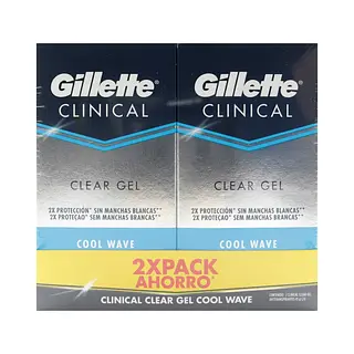 Desodorante Gillette Clinical Gel Cool Wave 45 g x2