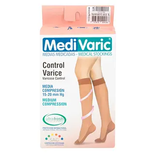 Media Mediv Rodilla L Beige