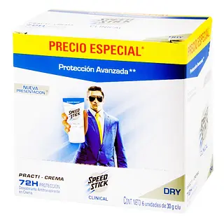 Desodorante Mennen Sensitive Clinical Crema 30 g x6 unidades