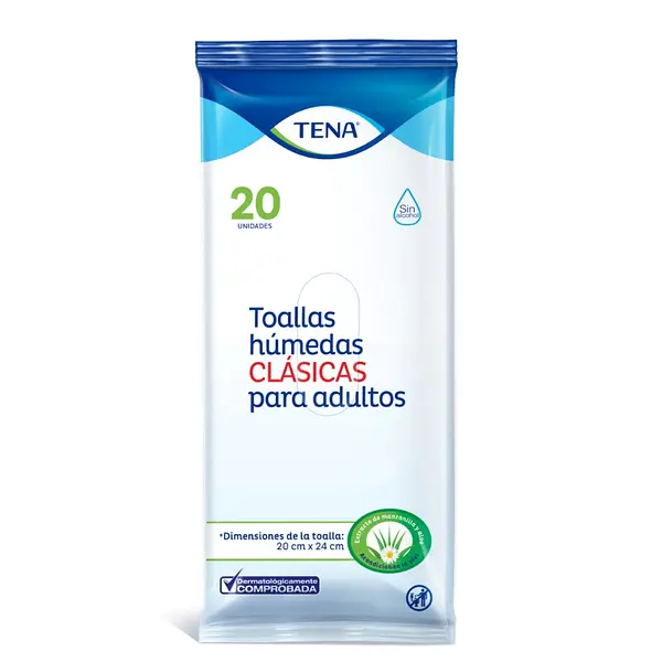 Toallas húmedas Tena clásicas 20 unidades