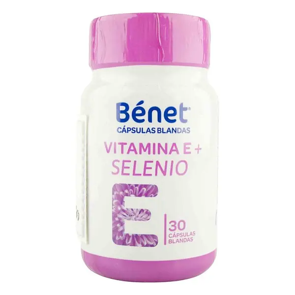 Benet Vitamina E + Selenio 30 cápsulas blandas