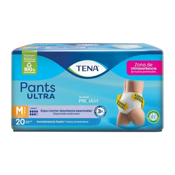 Pañal Tena Pants Ultra talla M 20 unidades ProSkin