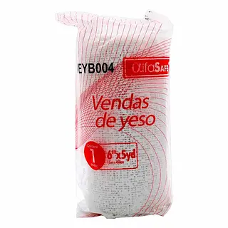 Vendas de Yeso Blanca Alfasafe 6x5