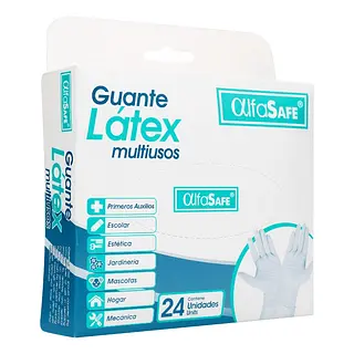 Guantes de Examen Alfa Látex Talla S x24