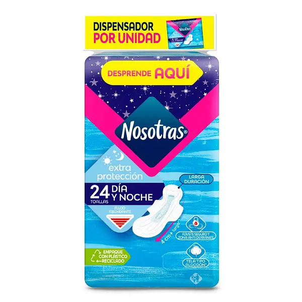 Toallas Nosotras Extra Protección 24 unidades