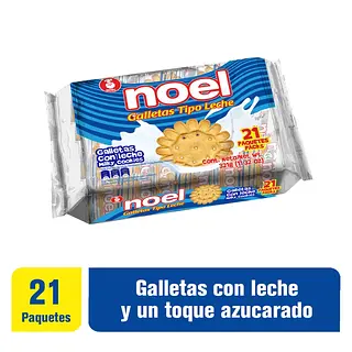 Galletas Noel Leche 21 paquetes