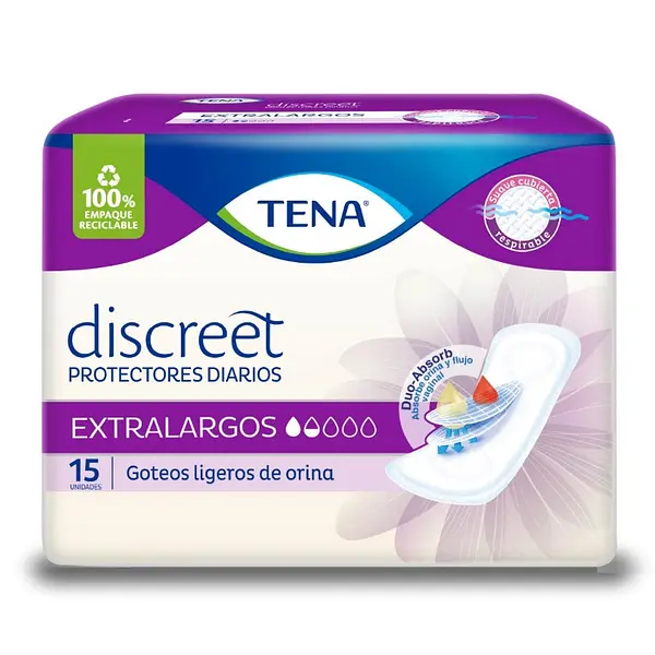 Protectores Lights by Tena extralargo 15 unidades