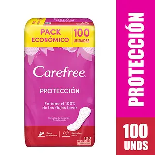 Protectores Carefree Original 100 unidades