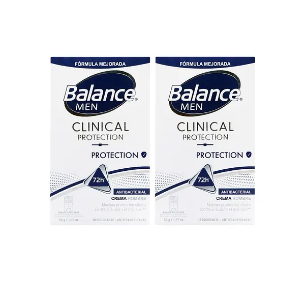 Desodorante Balance Crema Clinical Protect 50 g x2