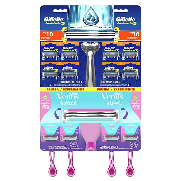 Máquina Prestobarba Gillette 3 + 4 Venus Sim3