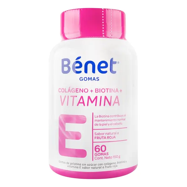 Gomas Benet Colágeno + Selenio + Vitamina A 60 und