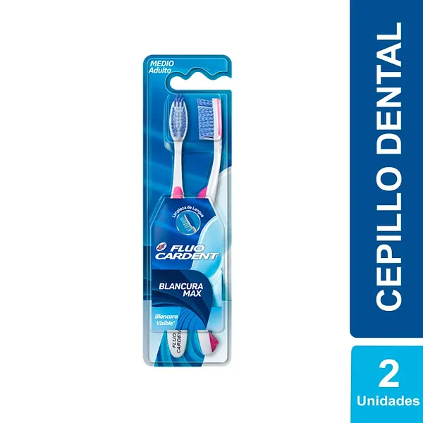 Cepillos Fluocardent Blancura Max x2