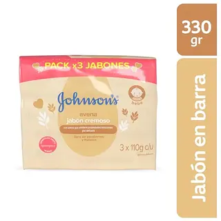 Jabones Johnson’s Baby Avena 110 g x3