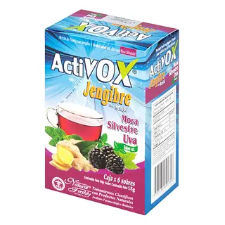 Activox Jengibre-Uva Mora Silver 6 sobres