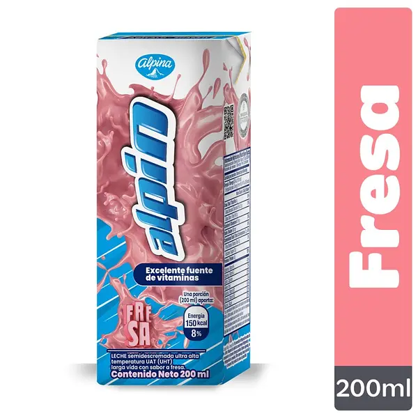 Leche Alpina Fresa 200 ml