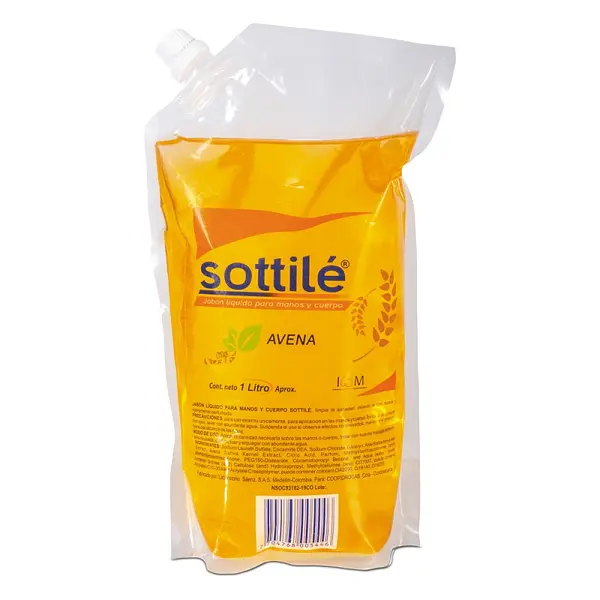 Jabón Líquido Sottile Avena Doypack 1000 ml
