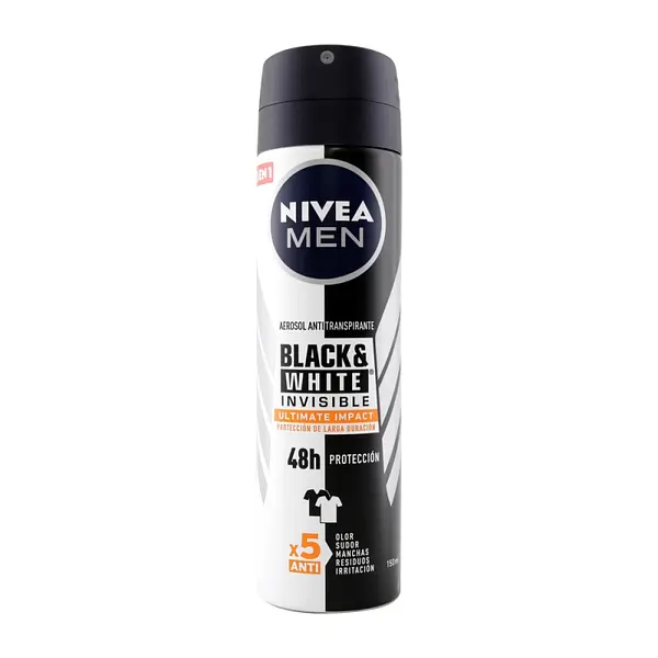 Desodorante Nivea Black & White Ultimate Impact spray 150 ml