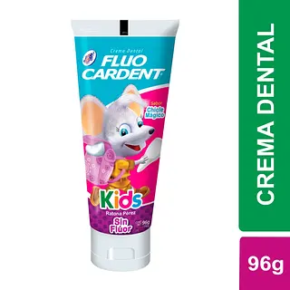 Crema Dental Fluocardent Kids Sin Flúor Ratón 96 g